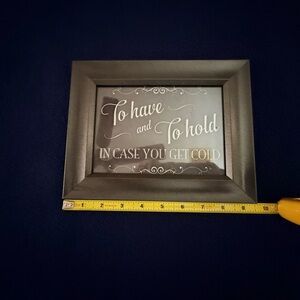 Chic Gray Wall Frame with Inspirational Quote